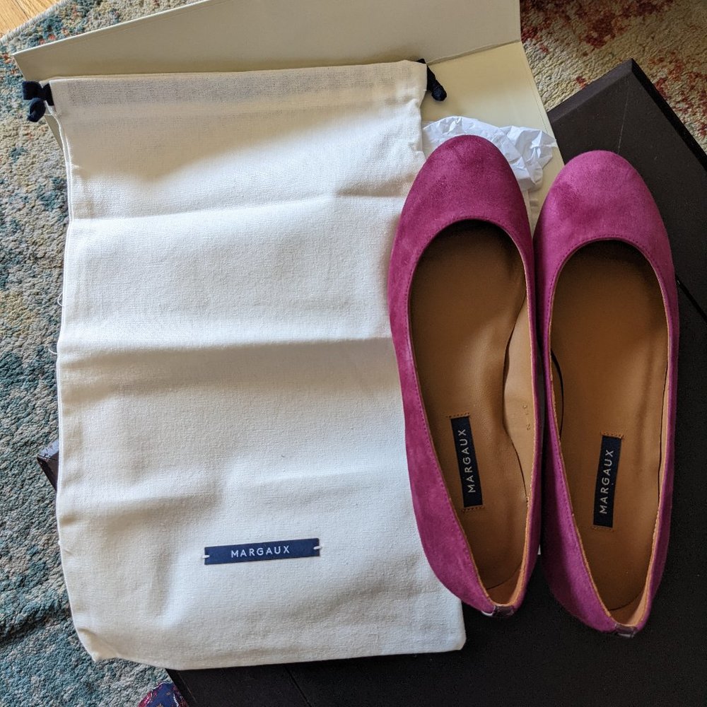 Margaux The Classic Flats in Burgundy 39 (8.5) Narrow